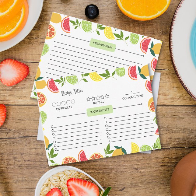 Tarjeta Pequeña Recetas de la familia de patrones de Naranja de li (Subido por el creador)