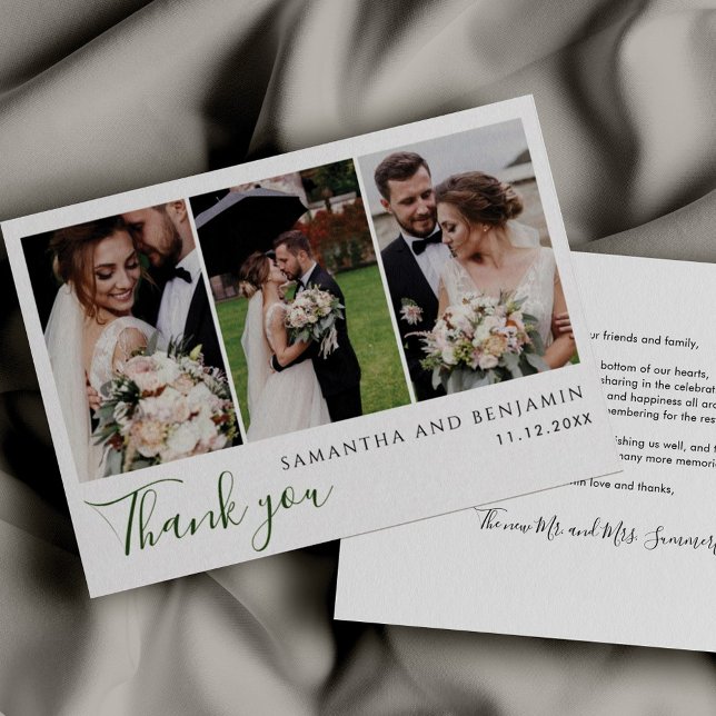 Tarjeta Pequeña Recién casados con presupuesto Collage de fotos Ag (Subido por el creador)