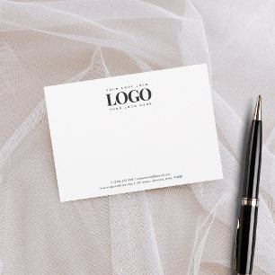 Tarjeta Pequeña Rectangle Business Logo Company Personalizado Whit