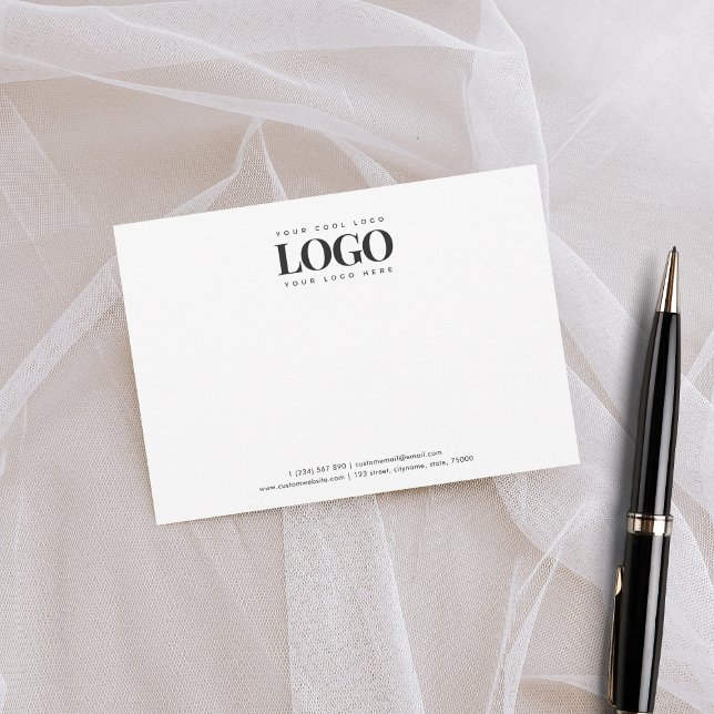 Tarjeta Pequeña Rectangle Business Logo Company Personalizado Whit (Subido por el creador)