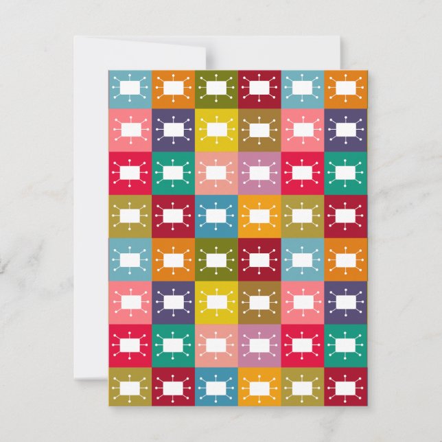 Tarjeta Pequeña Rectángulos atómicos (Anverso)