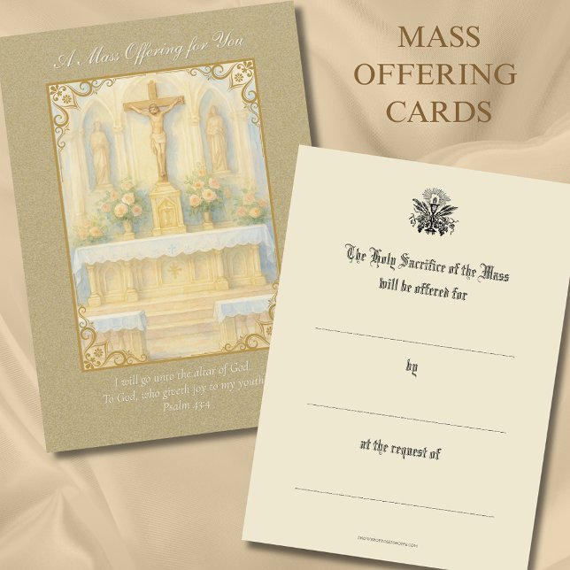 Tarjeta Pequeña Recuento de intenciones de oferta masiva católica (Subido por el creador)