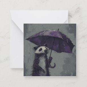 Tarjeta Pequeña Recuerdos en la niebla: Captura de Quirky Opossum