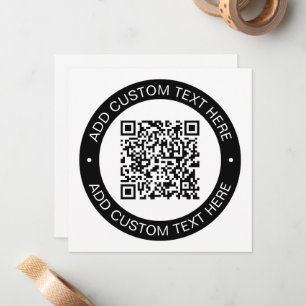 Tarjeta Pequeña Reemplazar por su propio código QR cargado o image