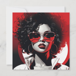 Tarjeta Pequeña Reflexiones Modernos: Empoderando el arte pop feme