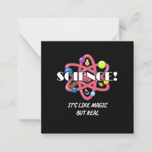 Tarjeta Pequeña Regalo de científico   La química es como la magia