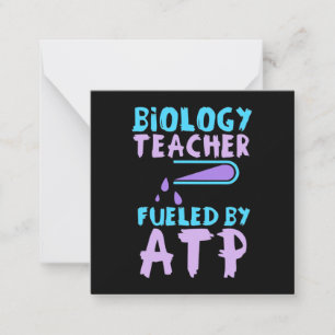 Tarjeta Pequeña Regalo de científico   Profesor de biología alimen