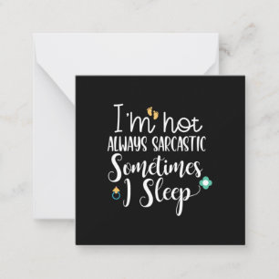 Tarjeta Pequeña Regalo de Madre A veces Duermo