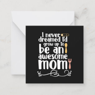 Tarjeta Pequeña Regalo de Madre Una Mamá Increíble