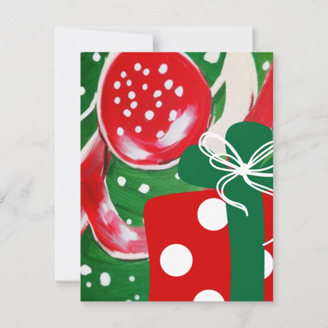 Tarjeta Pequeña Regalo de Navidad (Anverso)