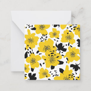 Tarjeta Pequeña Regalo de Navidad abstracto sin fisuras con flores
