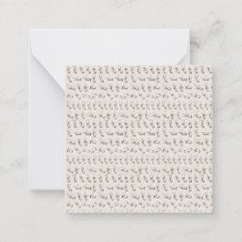 Tarjeta Pequeña Regalo de Navidades de idiomas de Rótulo ASL de ép