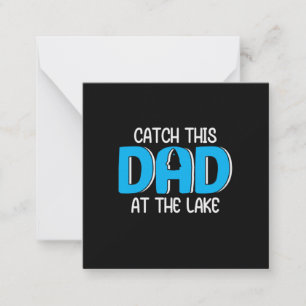 Tarjeta Pequeña Regalo de papá en el lago