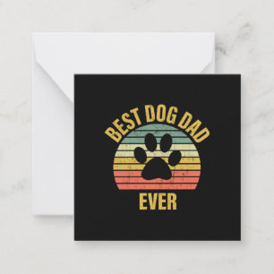 Tarjeta Pequeña Regalo de papá Mejor papá de perro jamás
