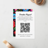 Regalo de solicitud de donación de bordado mexican