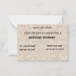 Tarjeta Pequeña Regalo Getaway de fin de semana