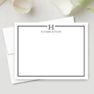Tarjeta Pequeña Regalo Inicial Papelería de Oficina para Hombres N