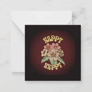 TARJETA PEQUEÑA REGALO MODERNO DE COLOR LLENO HIJA HERMANA MAMÁ 