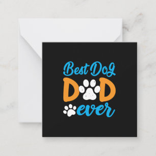 Tarjeta Pequeña Regalo para Abuelo   Mejor Papá de Perro
