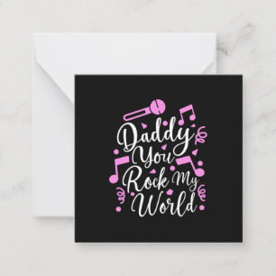 Tarjeta Pequeña Regalo para abuelo Papá, tú haces que mi mundo s