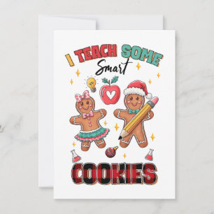 Tarjeta Pequeña Regalo para Maestro Enseño a Algunas Galletas In