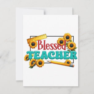 Tarjeta Pequeña Regalo para Maestro Maestro Bendito