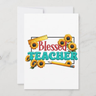 Tarjeta Pequeña Regalo para Maestro Maestro Bendito