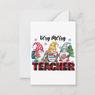 Tarjeta Pequeña Regalo para Maestro   Profesor Muy Alegre