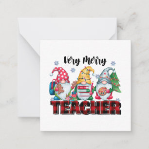 Tarjeta Pequeña Regalo para Maestro Profesor Muy Alegre