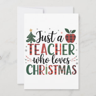 Tarjeta Pequeña Regalo para maestro Solo un maestro que ama la N
