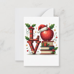 Tarjeta Pequeña Regalo para maestros Amor de maestro