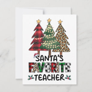 Tarjeta Pequeña Regalo para maestros El maestro favorito de Sant