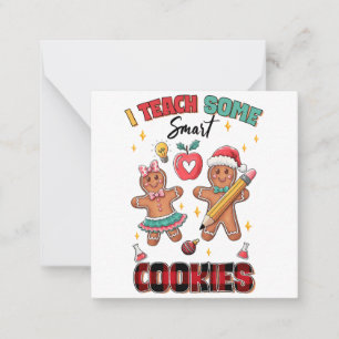 Tarjeta Pequeña Regalo para maestros Enseño a algunas galletas i