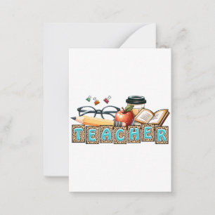 Tarjeta Pequeña Regalo para maestros Lápiz Profesor