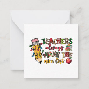 Tarjeta Pequeña Regalo para maestros   Los maestros siempre están 