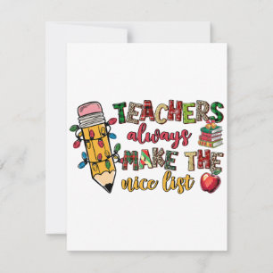 Tarjeta Pequeña Regalo para maestros Los maestros siempre están