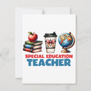 Tarjeta Pequeña Regalo para maestros   Maestro de educación especi