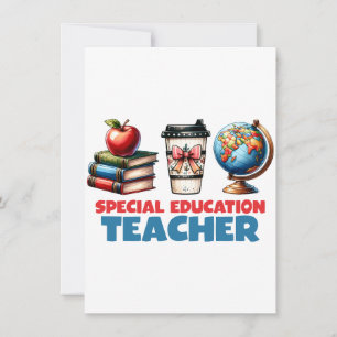 Tarjeta Pequeña Regalo para maestros   Profesor de educación espec