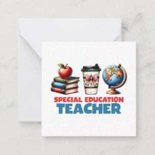Tarjeta Pequeña Regalo para maestros   Profesor de educación espec
