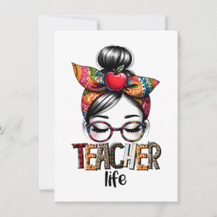 Tarjeta Pequeña Regalo para maestros Vida de maestro