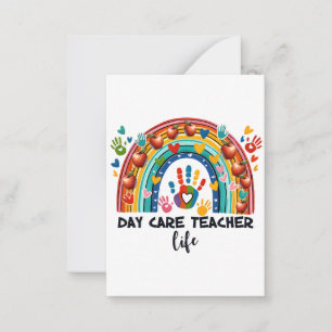 Tarjeta Pequeña Regalo para maestros Vida de maestro de guarderí