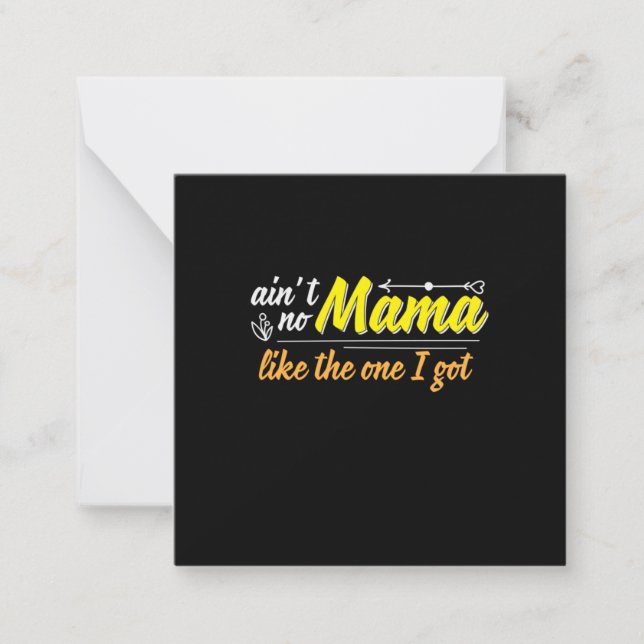 Tarjeta Pequeña Regalo para Mamá Como el que Tengo (Anverso)