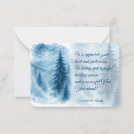 Tarjeta Pequeña Regalos Corporativos de Vacaciones de Bosque Inver
