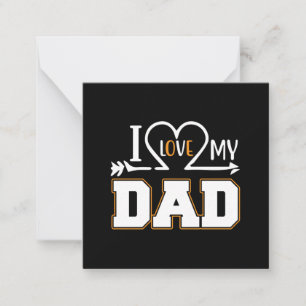 Tarjeta Pequeña Regalos Papá   Amo a Mi Padre
