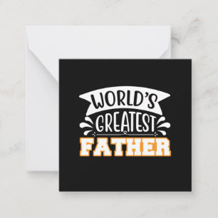 Tarjeta Pequeña Regalos Papá   El mejor padre del mundo