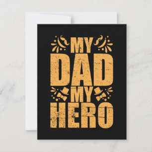 Tarjeta Pequeña Regalos Papá   Mi Papá Mi Heroe