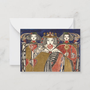 Tarjeta Pequeña Reina de los corazones de Margaret Macdonald Macki