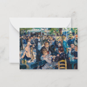 Tarjeta Pequeña Renoir - Danza en Le Moulin de la Galette