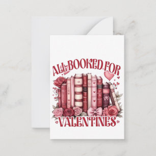 Tarjeta Pequeña Reservado para el Día de San Valentín para amantes