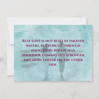 Tarjeta Pequeña Resilience & Love Romantic Quote Standard Postcard